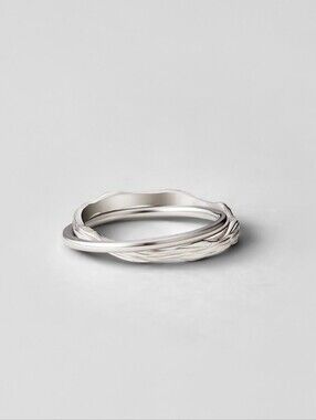 Forever Entwined Silver Layered Ring - Beautiful Earth